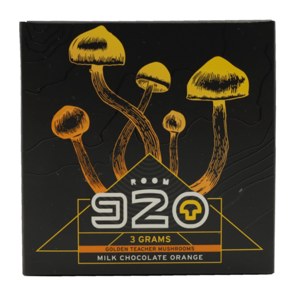 Room 920 - Mushroom Chocolate Bar - Milk Chocolate Orange - 3 grams | Powerful Magic Mushrooms Canada
