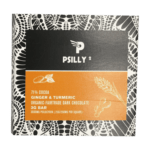 Psilly - Dark Chocolate Bar - Ginger & Turmeric | Powerful Magic Mushrooms Canada