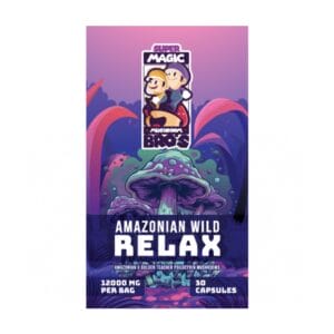 Super Magic Mushroom Bro’s - Amazonian Wild RELAX - 400MG Capsules | Powerful Magic Mushrooms Canada